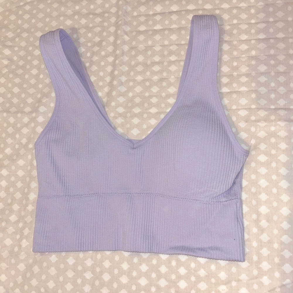 Light purple cropped tank